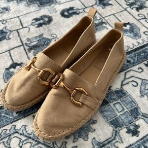 Zara Tan Espadrilles with Gold Detail